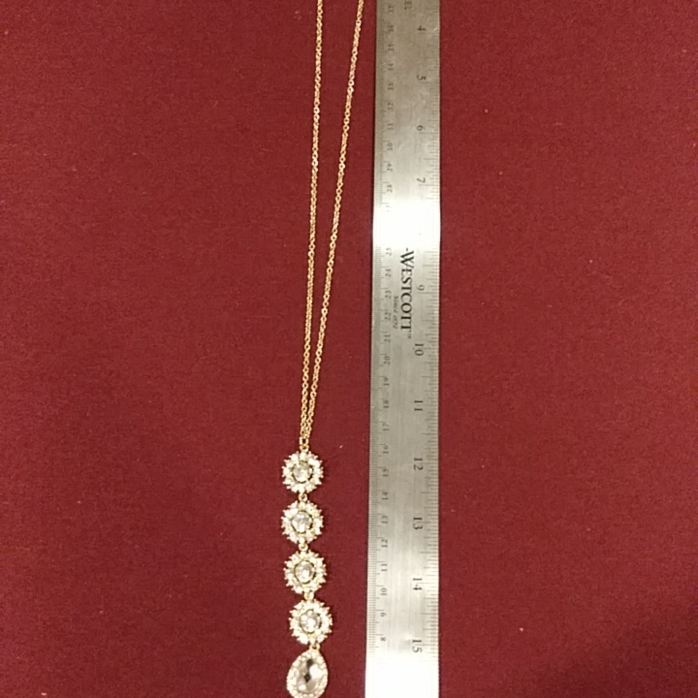 3 for $30 Fashion Jewelry Set Gold & Diamonds Earrings Necklace Costume Jewelry - Picture 3 of 6